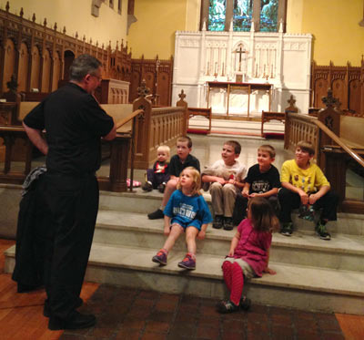 Children Listening to Sermon