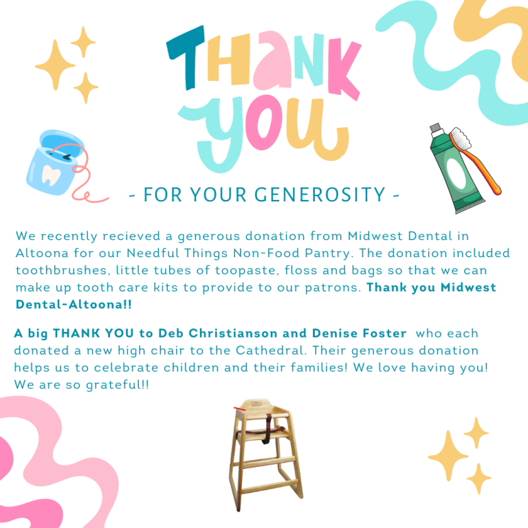 Thank you for your generous donations!